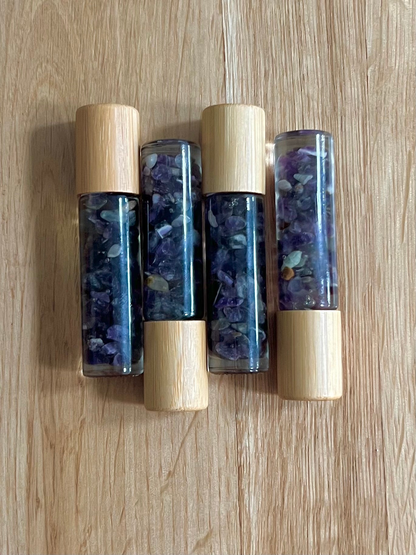 Aromatherapy Rollerball - The High Anxiety Support Rollerball. Pure therapeutic essential oil blend with amethyst crystals.Support for acute anxiety.