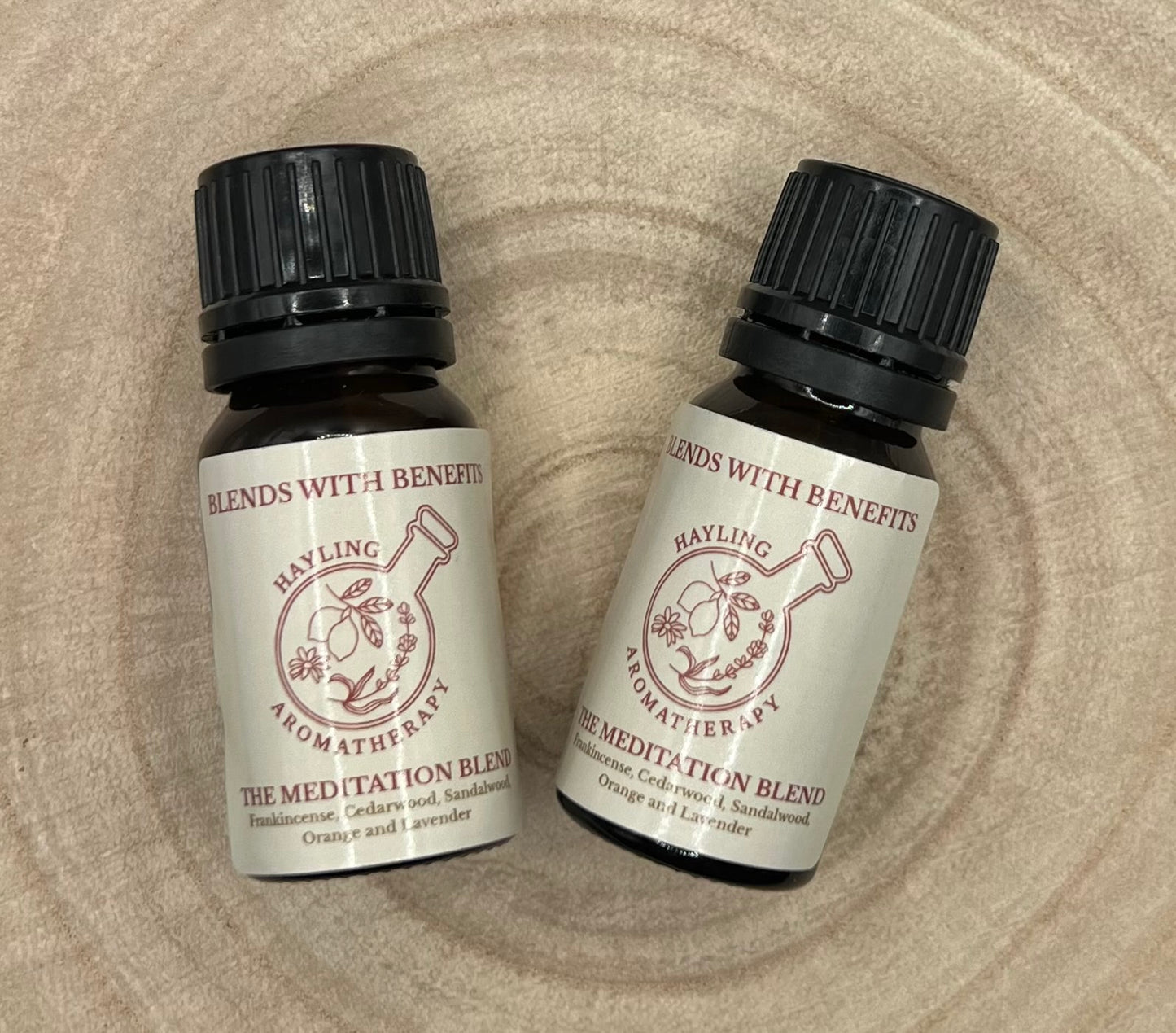 Aromatherapy ‘Blends with Benefits’ - Meditation essential oil blend.