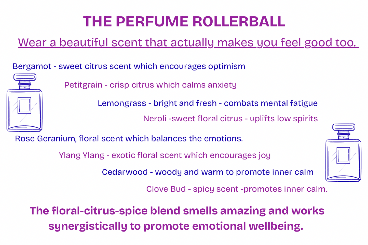 Aromatherapy Perfume Rollerball. Beautiful perfume blend which actually makes you feel good.