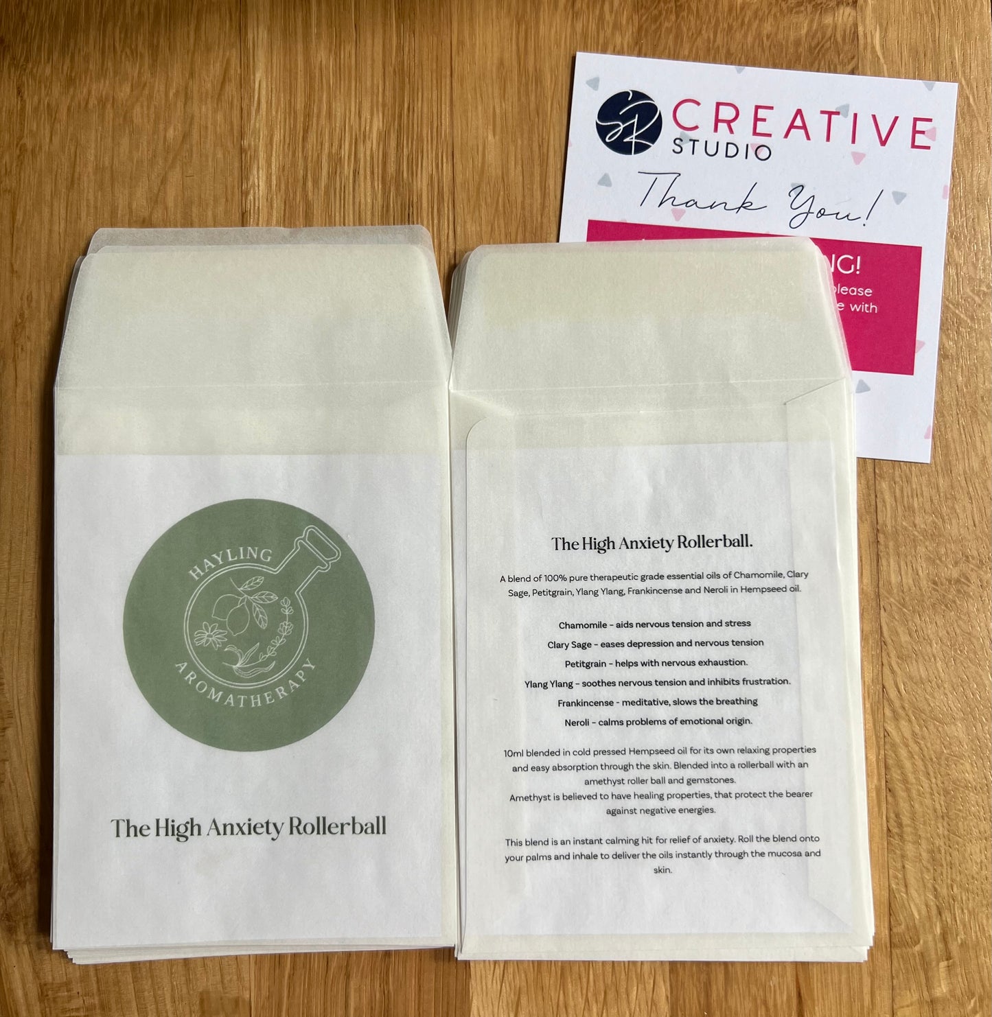 Aromatherapy Anxiety Support Support Rollerball. Pure therapeutic essential oil blend with amethyst crystals.