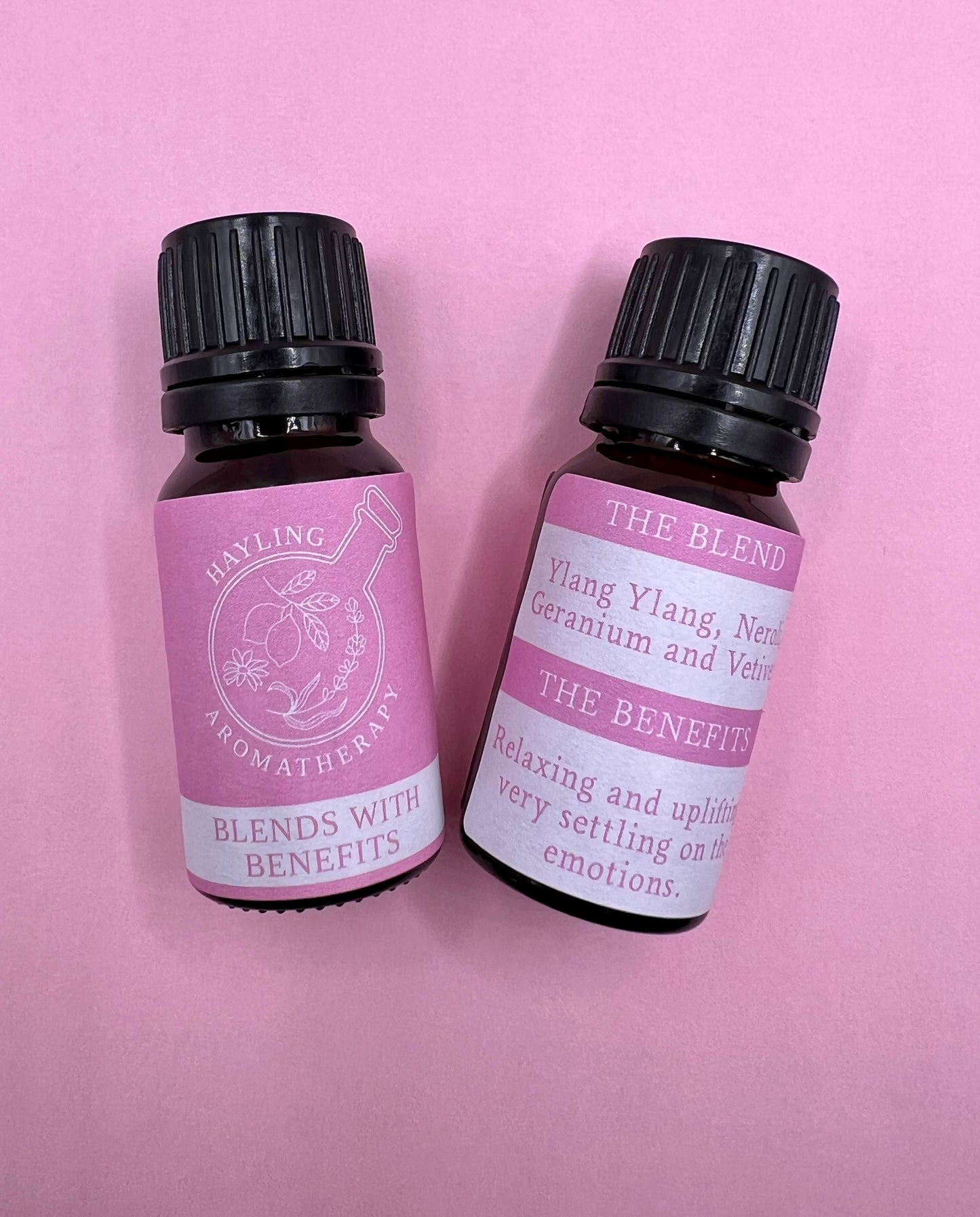 Aromatherapy rollerball and essential oil blend anxiety relief bundle. Calming essential oil blend and high anxiety rollerball.