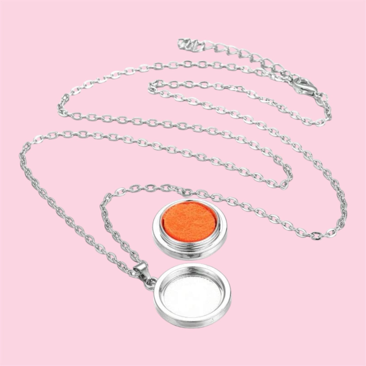 Pendant necklace diffuser with Mandala design. Aromatherapy pendant necklace for inhaling essential oils.