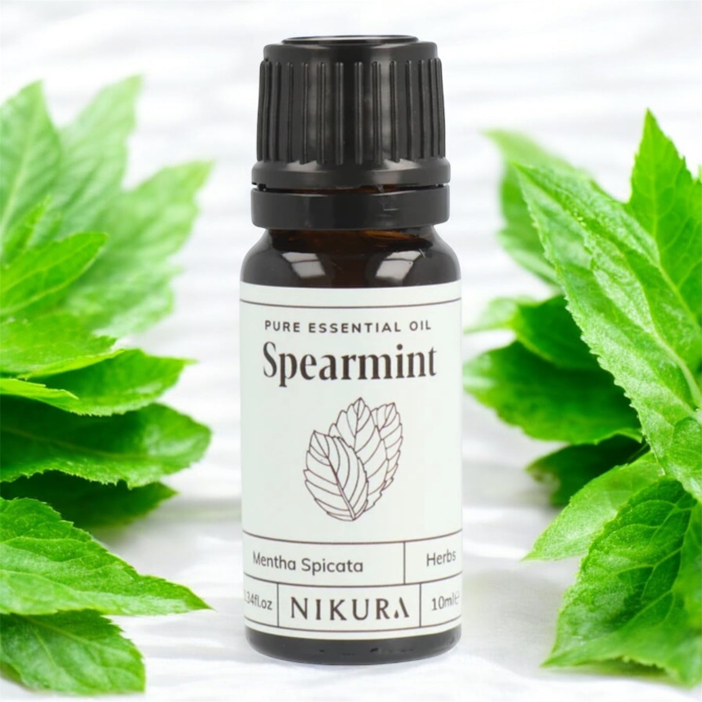 Pure Essential Oil of Spearmint. Mentha Spicata 10ML. Gentle minty fresh scent. Particularly good for digestive issues and cooling headaches.