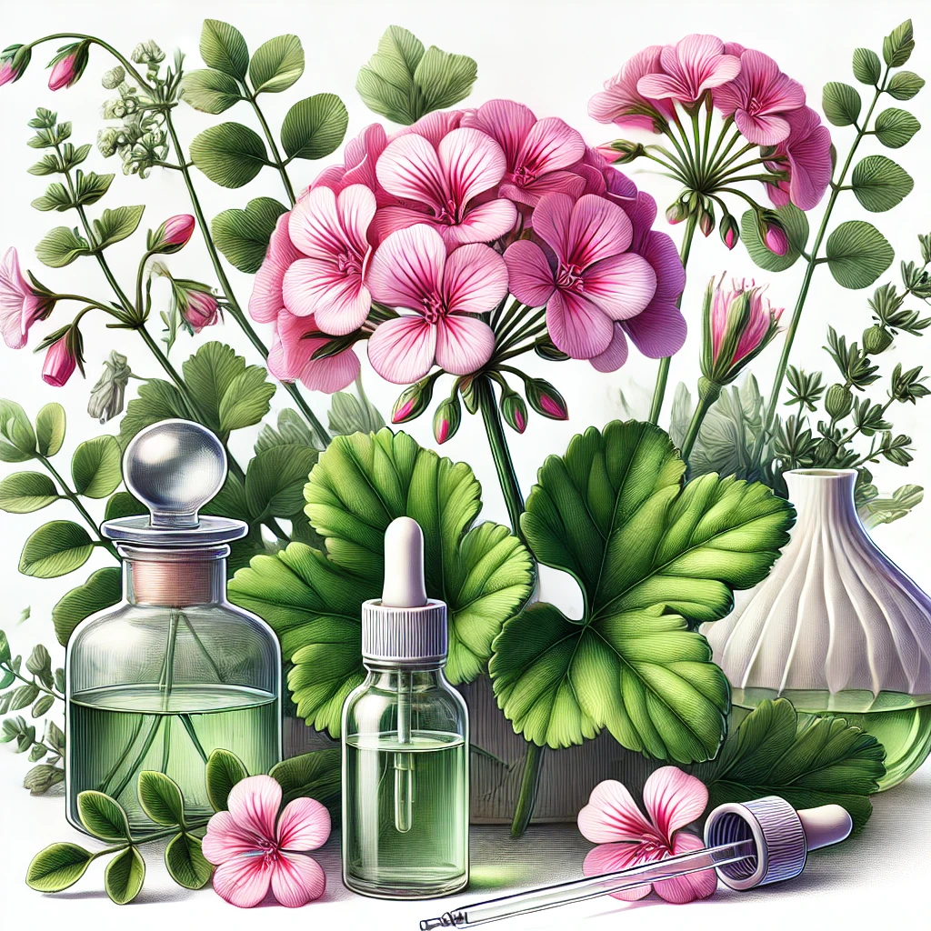 Pure Essential Oil of Rose Geranium. Pelargonium Graveolens 10ML. Beautiful floral aroma. calming and balancing particularly on the female hormones.