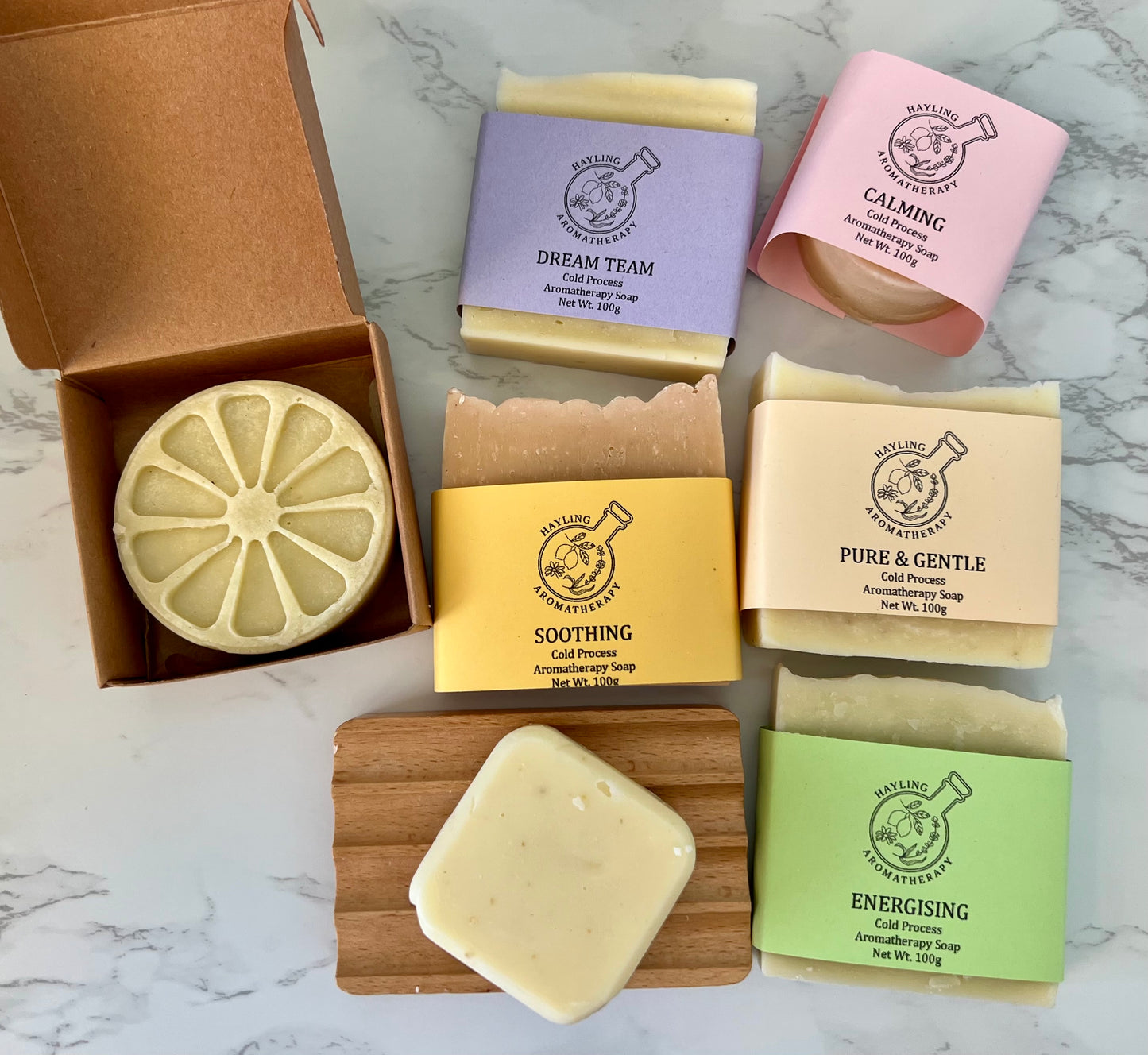 Luxury Handcrafted Aromatherapy Soap - Citrus Scrub exfoliating shower bar with essential oils of lemon and lime. Cold pressed natural soap.