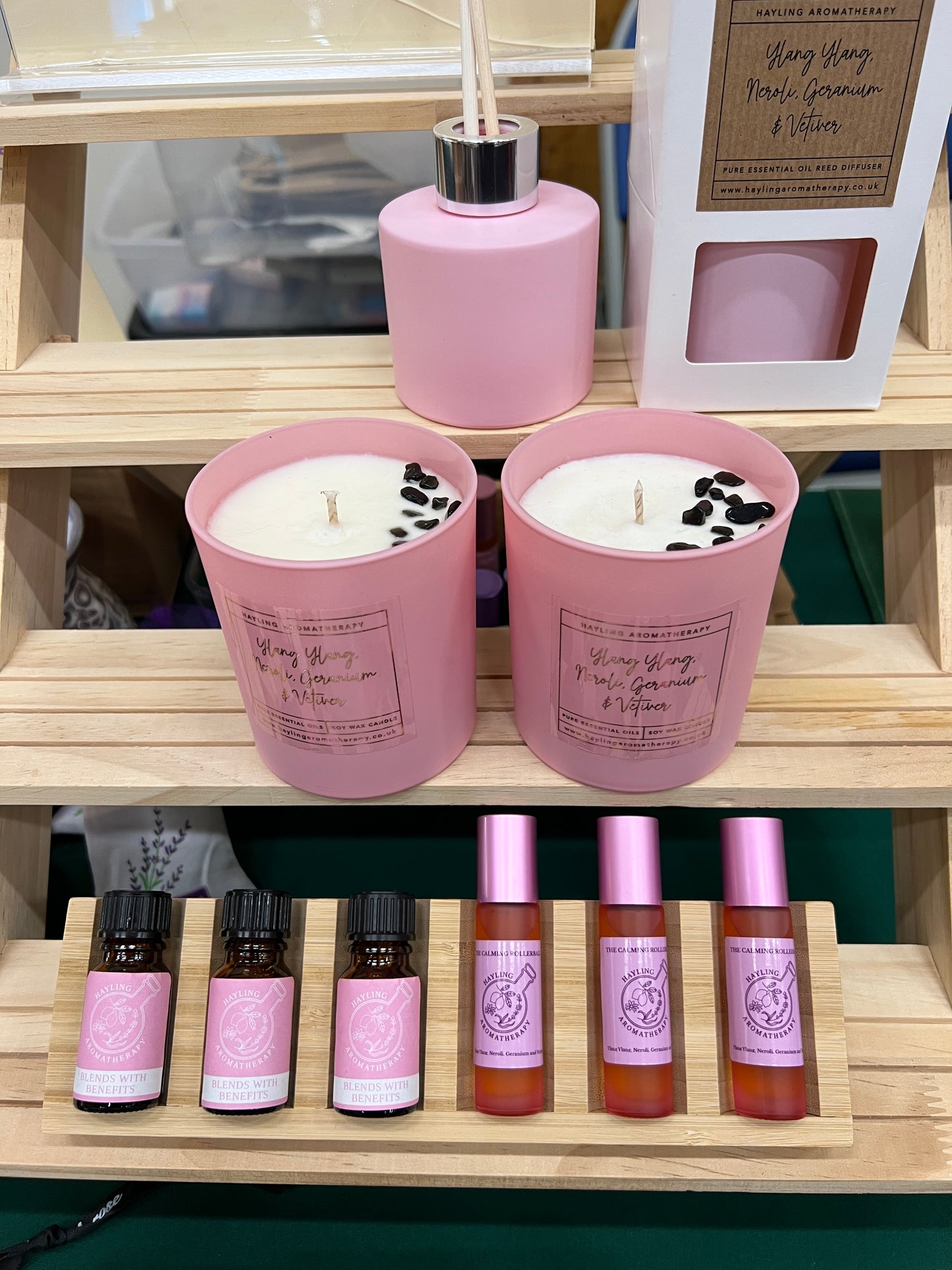 Aromatherapy anxiety support rollerball with essential oils of Ylang Ylang, Neroli, Geranium and Vetiver.