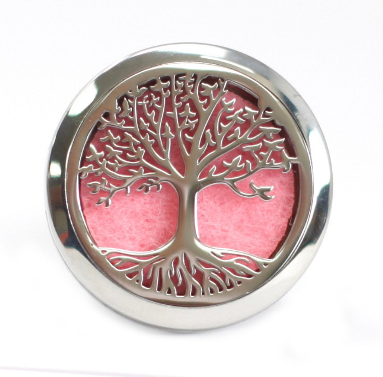 Tree of life aromatherapy car diffuser. With absorbent pad to drop on essential oils and inhale in the car.