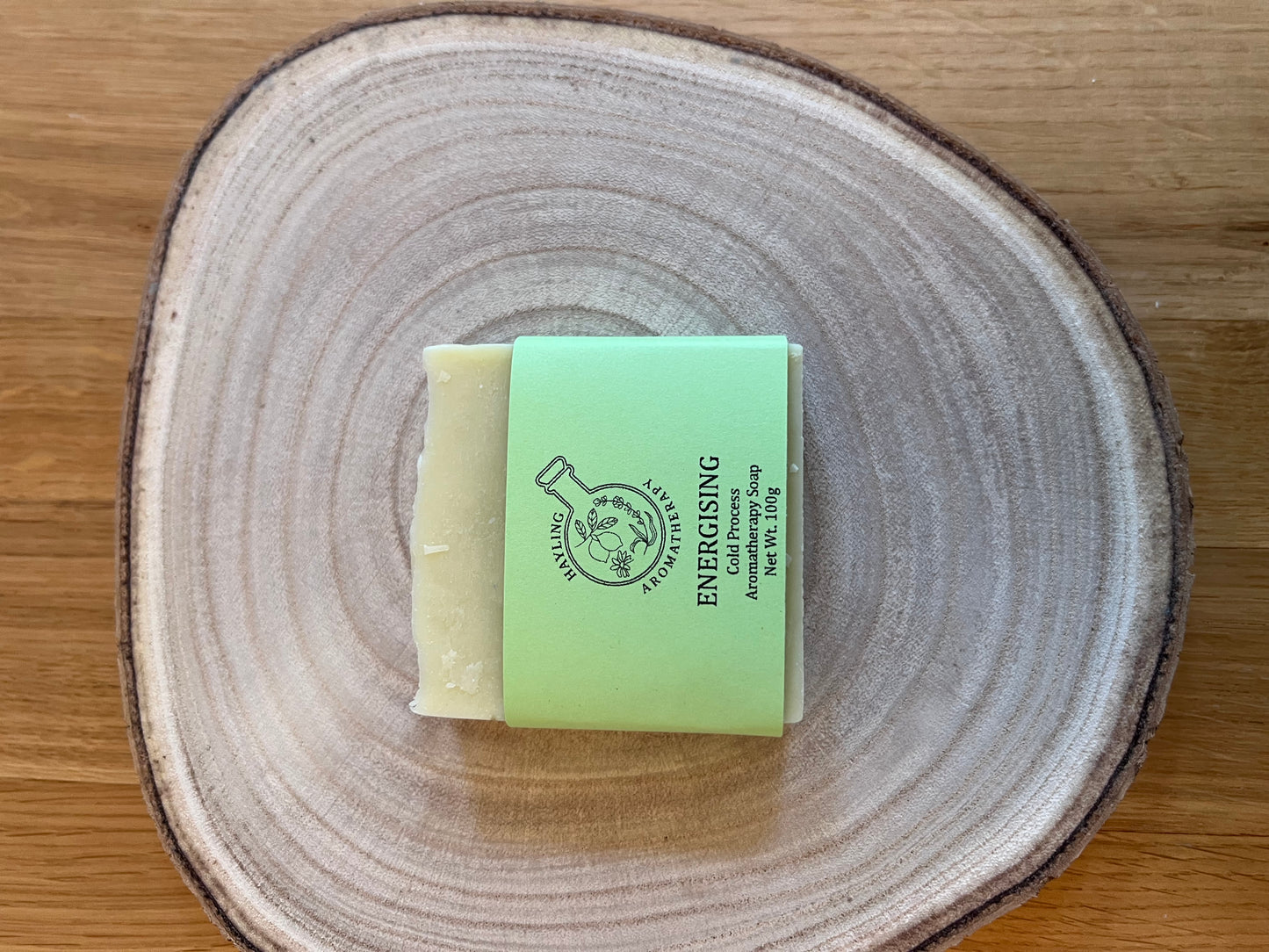 Luxury Handcrafted Aromatherapy Soap - The Energising Blend. With essential oils of Peppermint, Grapefruit, Rosemary and Tea Tree.