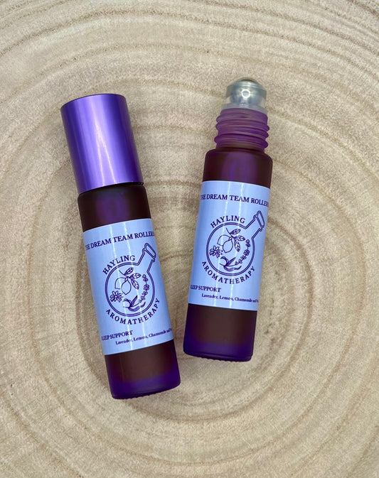 Aromatherapy Rollerball - Blends with Benefits  - The Dream Team sleep support rollerball with essential oils of lavender, lemon, chamomile and vetiver.