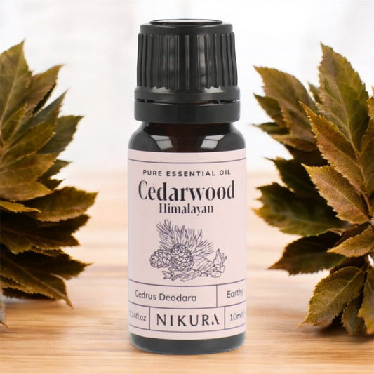 Pure Essential Oil of Cedarwood. Cedrus Atlantica 10ML. Promotes sleep. Reduces stress. Warm, woody scent.