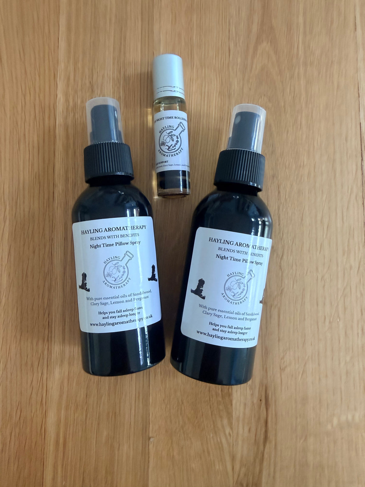 Aromatherapy Pillow Spray - with essential oils of Sandalwood, Clary Sage, Bergamot and Lemon. 100ml