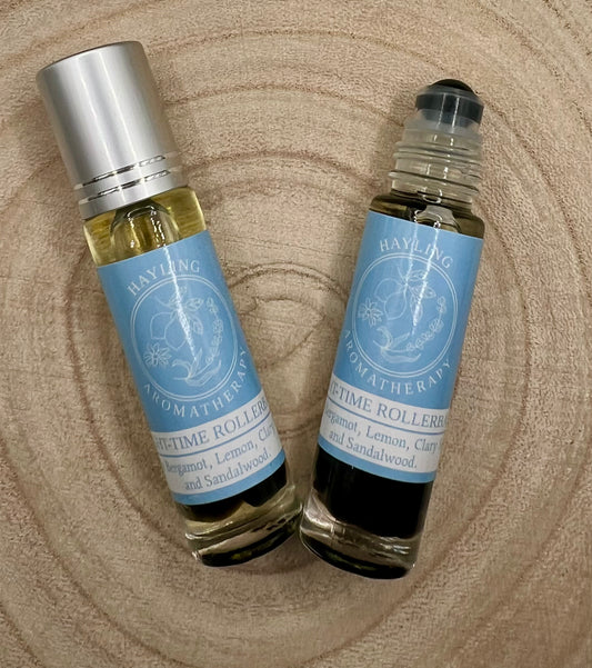 Aromatherapy Rollerball -sleep / insomnia support rollerball with essential oils of Sandalwood, Clary Sage, Lemon and Bergamot .