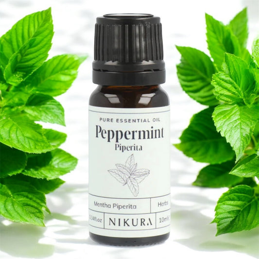 Pure Essential Oil of Peppermint. Mentha Piperita 10ML. Refreshing, energy boosting - but spiders hate it.