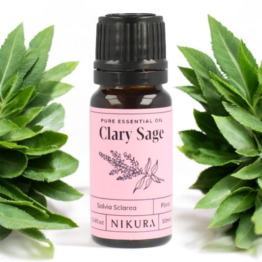 Pure Essential Oil of Clary Sage. Salvia Sclarea 10ML. Hormone balancing. Eases menstrual camps and menopause symptoms.