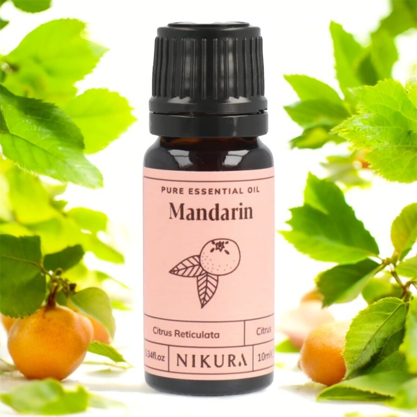 Pure Essential Oil of Mandarin. Citrus Reticulata 10ML. Bright and fruity scent. Very gentle oil, particularly good for children.