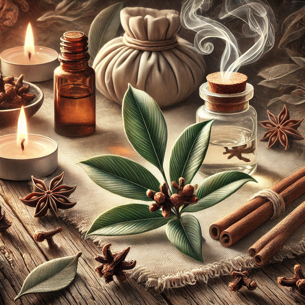 Pure Essential Oil of Clove Leaf. Eugenia Caryophyllata 10ML. Warming and soothing. Fights infection and eases pain.