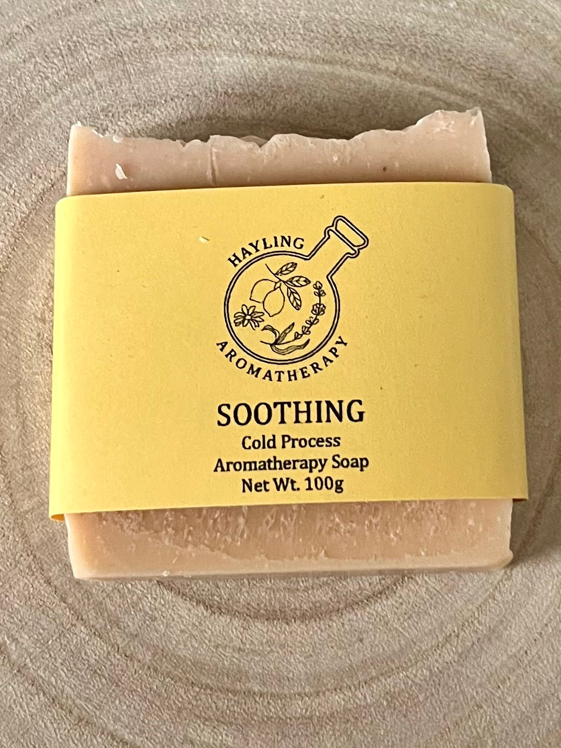 Luxury handcrafted aromatherapy soap - the Soothing Blend with essential oils of Frankincense, Mandarin and Neroli. Cold Pressed Soap made with natural oils and butters.